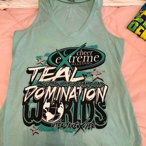 Cheer Extreme “Teal domination” tank